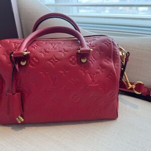 Louis Vuitton Red Bandouliere Handbag